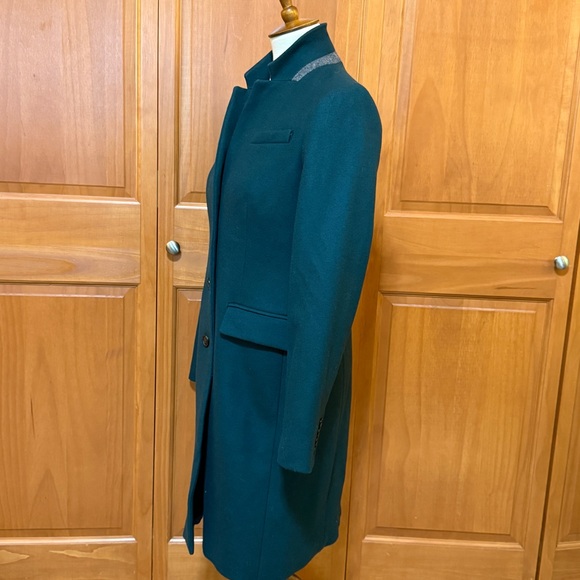 J Crew Regent Topcoat in Dark Green RARE - Picture 4 of 13